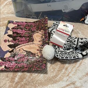 Stylish Black and White Holiday Scarf